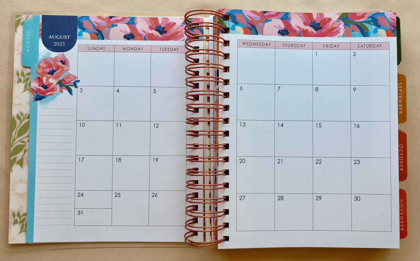 2026 Thankful Grateful Blessed 18-Month Planner with Elastic Closure