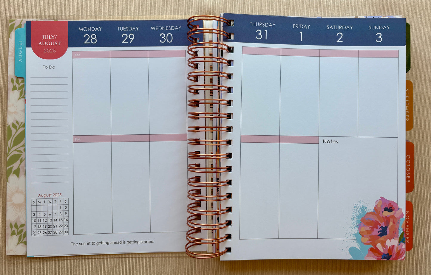 2026 Thankful Grateful Blessed 18-Month Planner with Elastic Closure