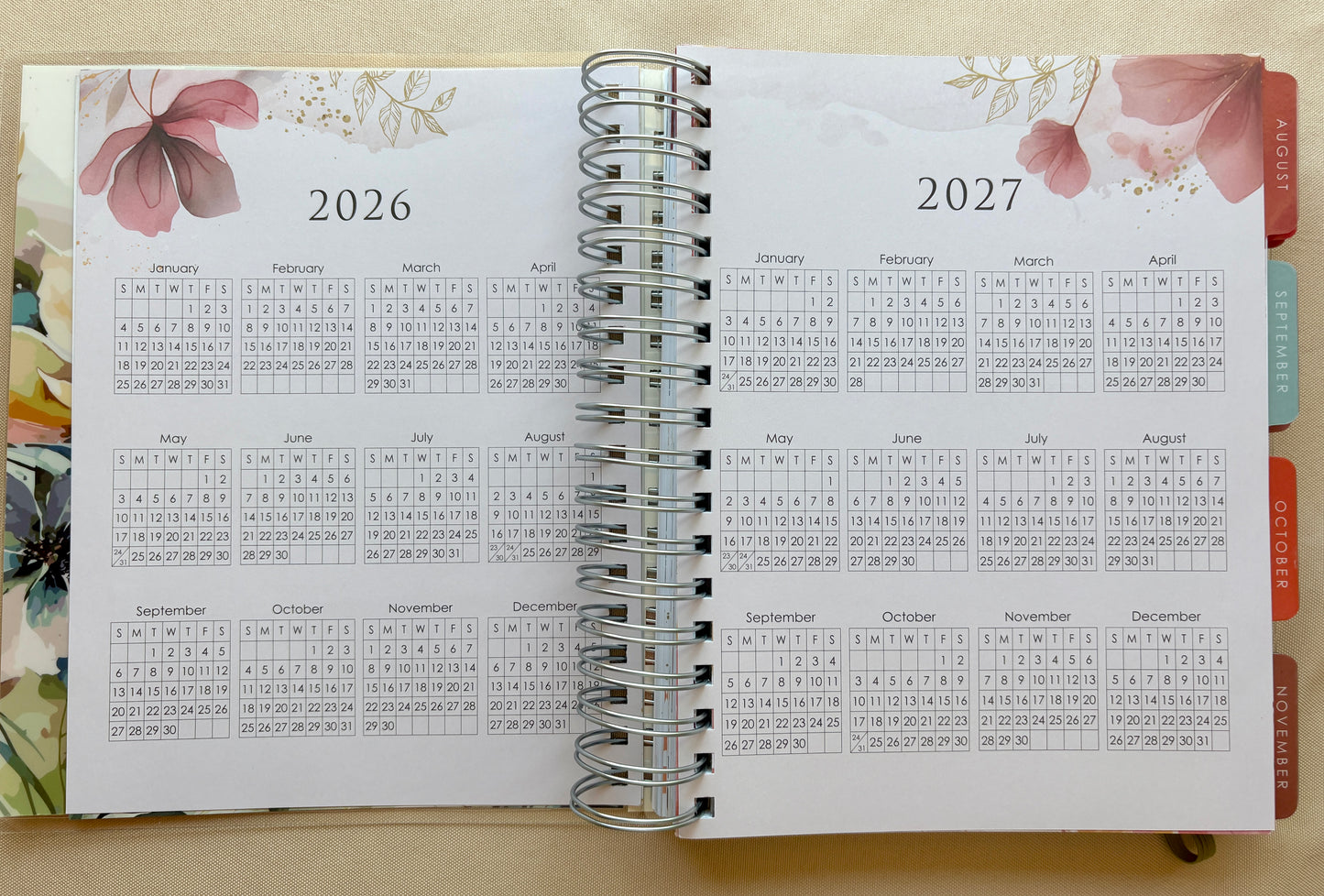 2026 The Plans 18-Month Planner with Elastic Closure - Jeremiah 29:11