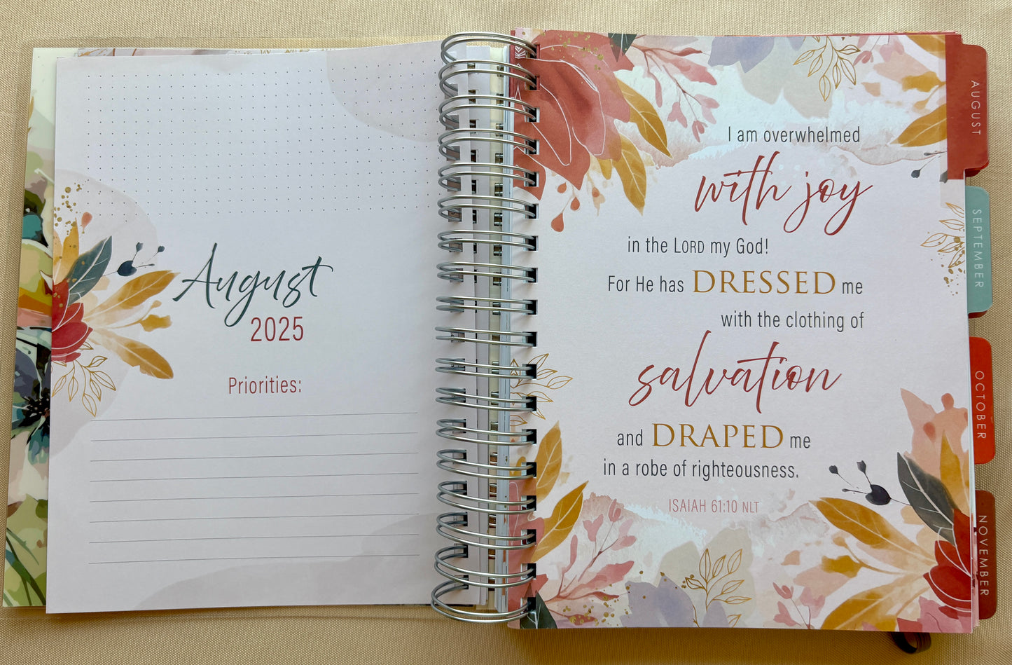 2026 The Plans 18-Month Planner with Elastic Closure - Jeremiah 29:11