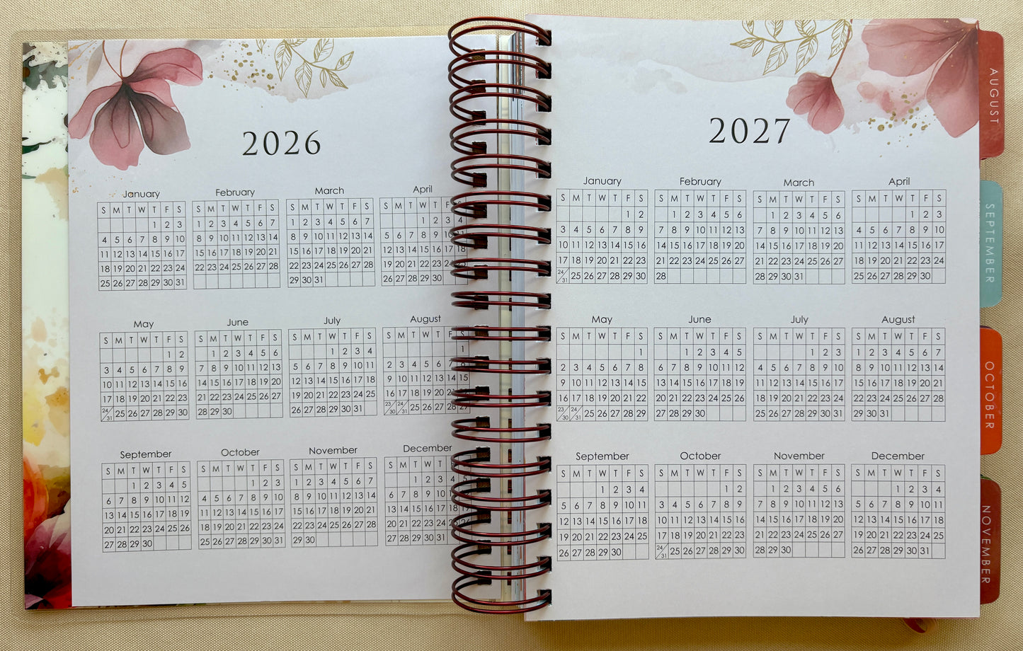2026 All Things 18-Month Planner with Elastic Closure - Phil 4:13