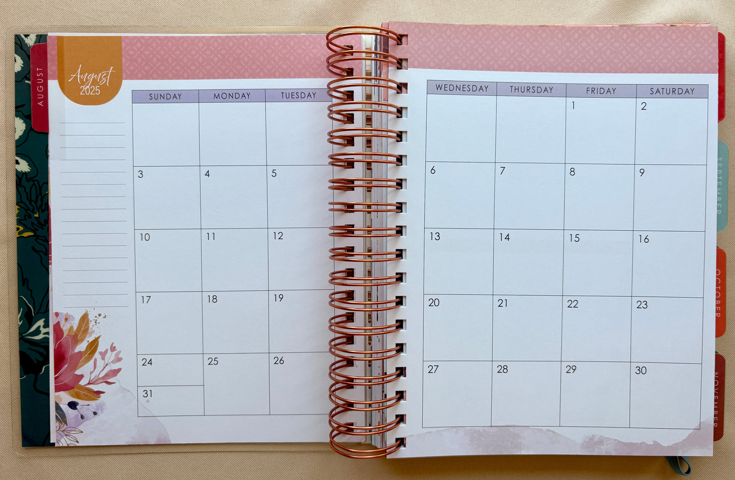 2026 Be Still 18-Month Planner with Elastic Enclosure - Psalm 46:10