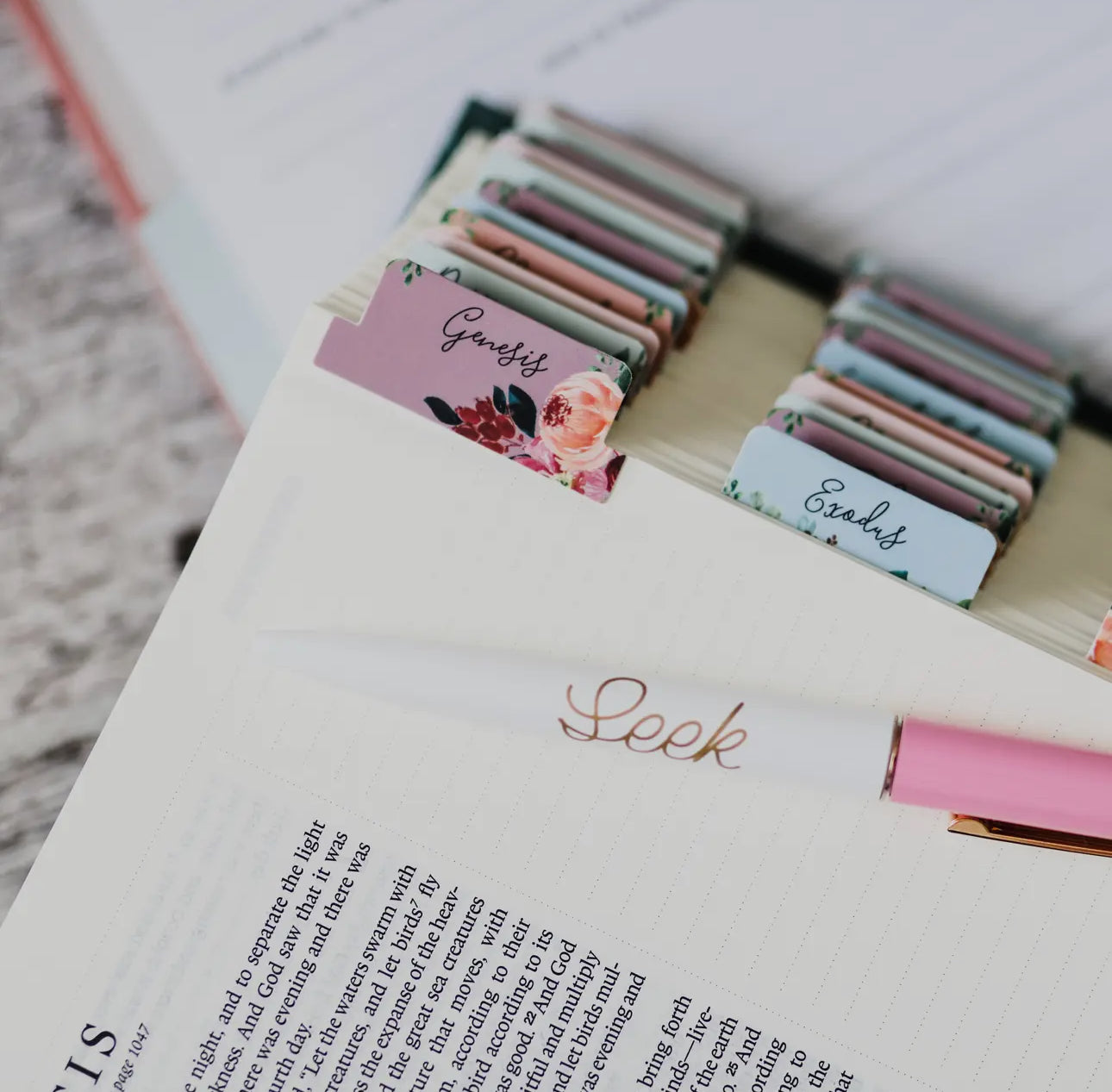 Floral Bible Tabs