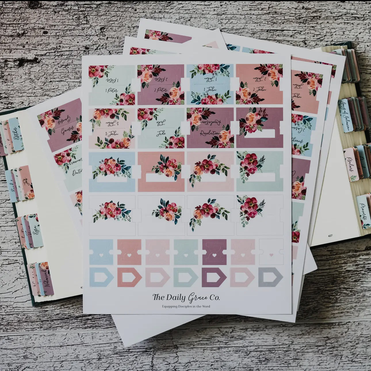 Floral Bible Tabs