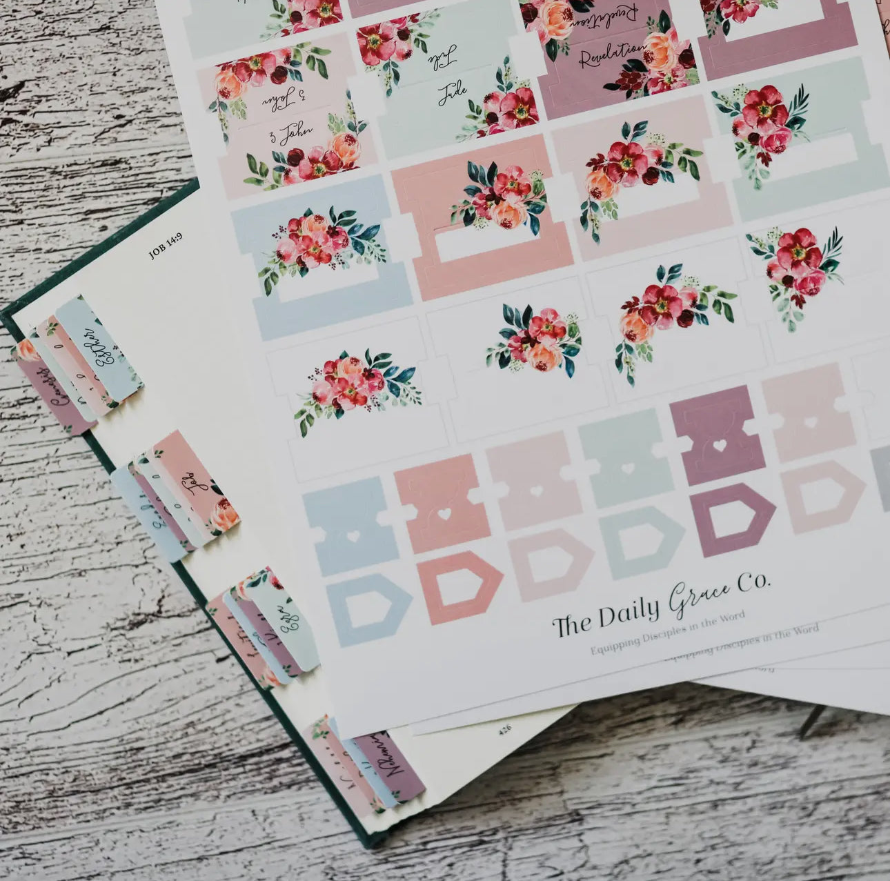Floral Bible Tabs
