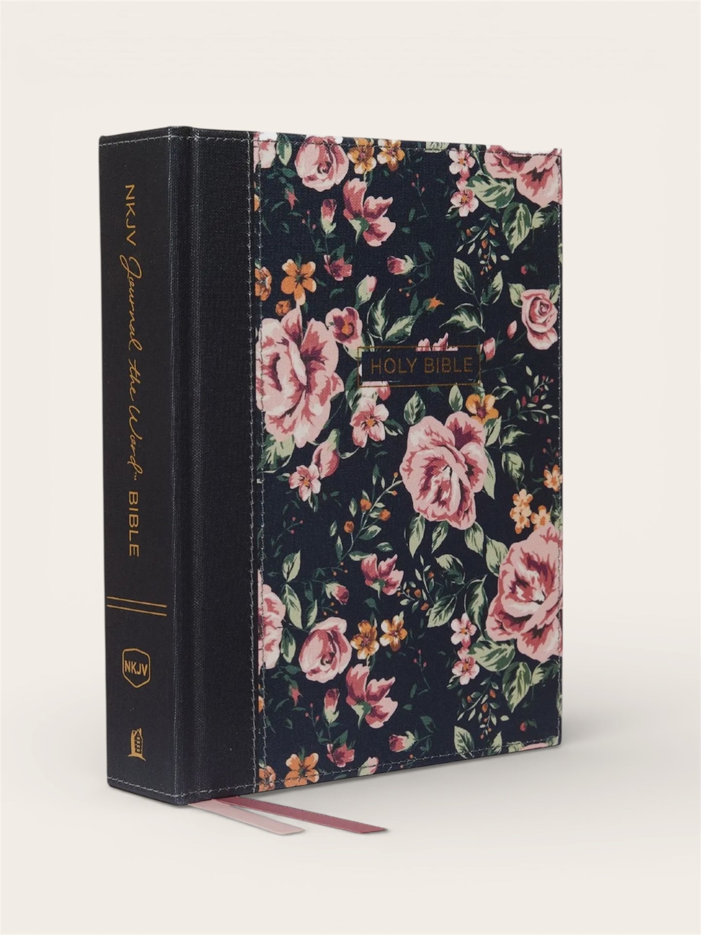 Nkjv, Journal the Word Bible, Cloth Over Board, Blue Floral,