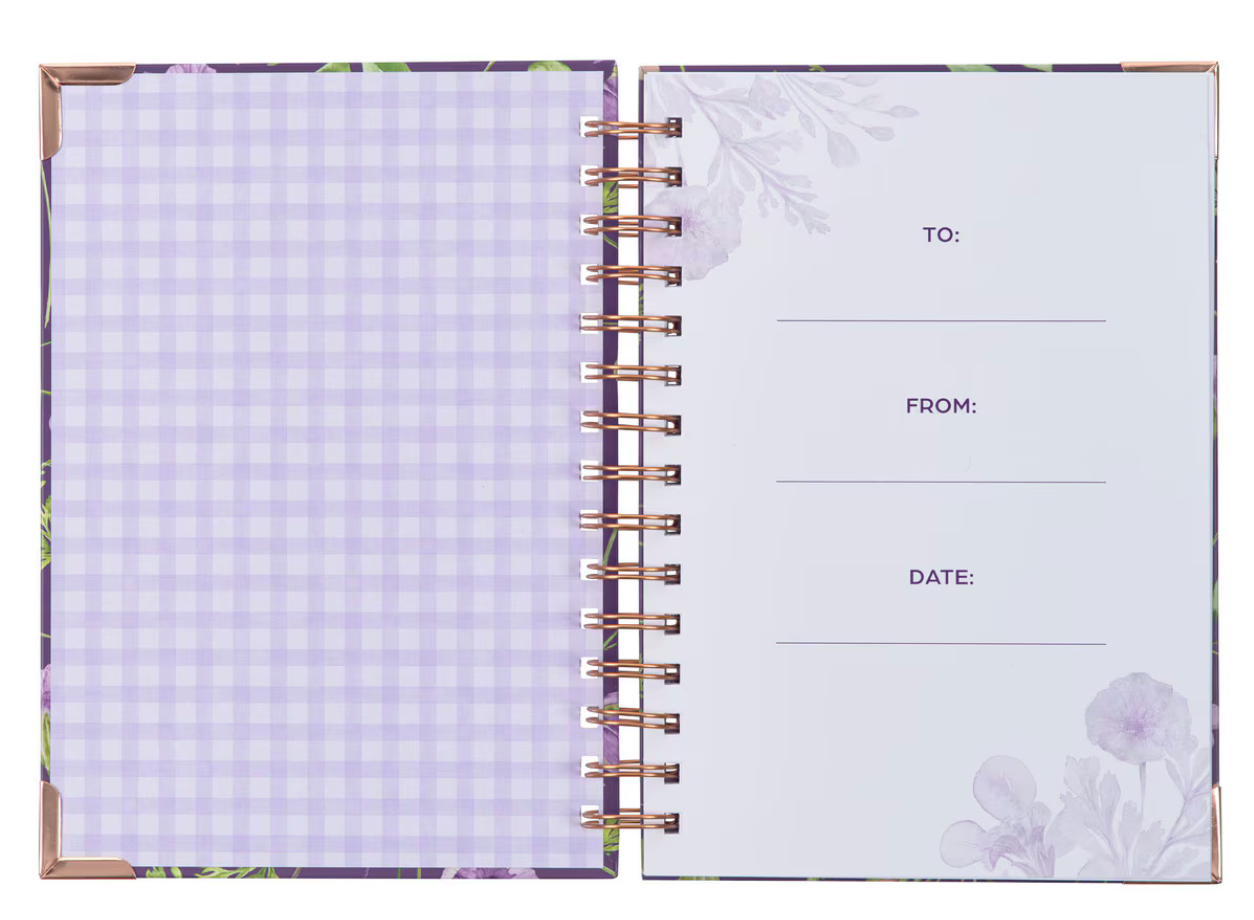 New Mercies Every Morning – Purple Floral Notebook | Lam. 3:22-23