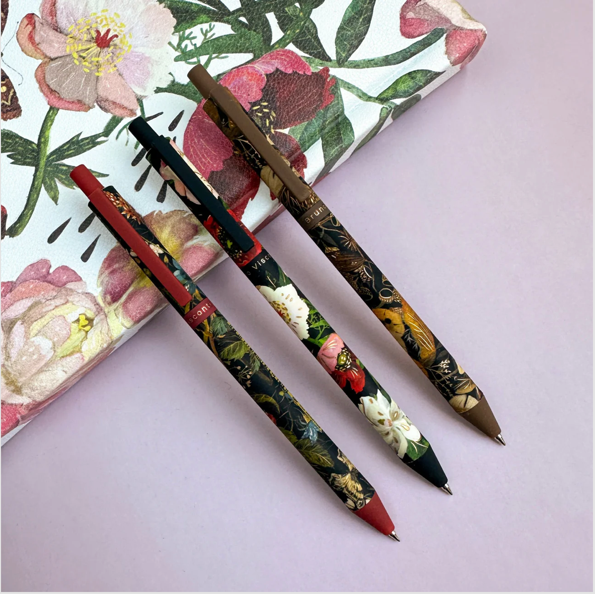 Lush Floral Fine Ballpoint Pens