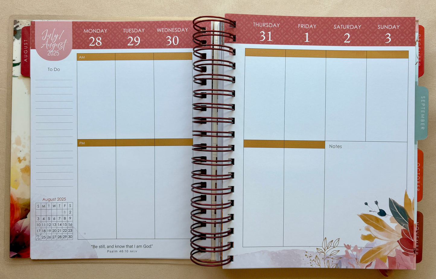 2026 All Things 18-Month Planner with Elastic Closure - Phil 4:13