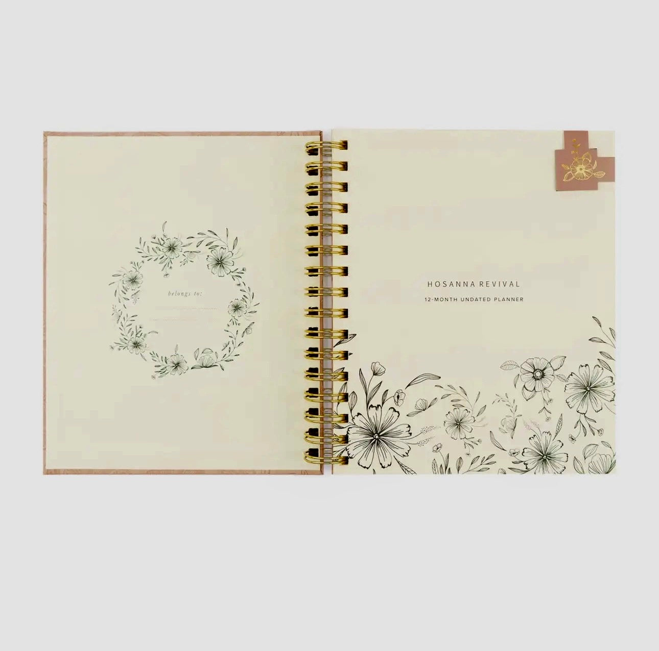12-Month Undated Planner: Sonora Design, Spiral