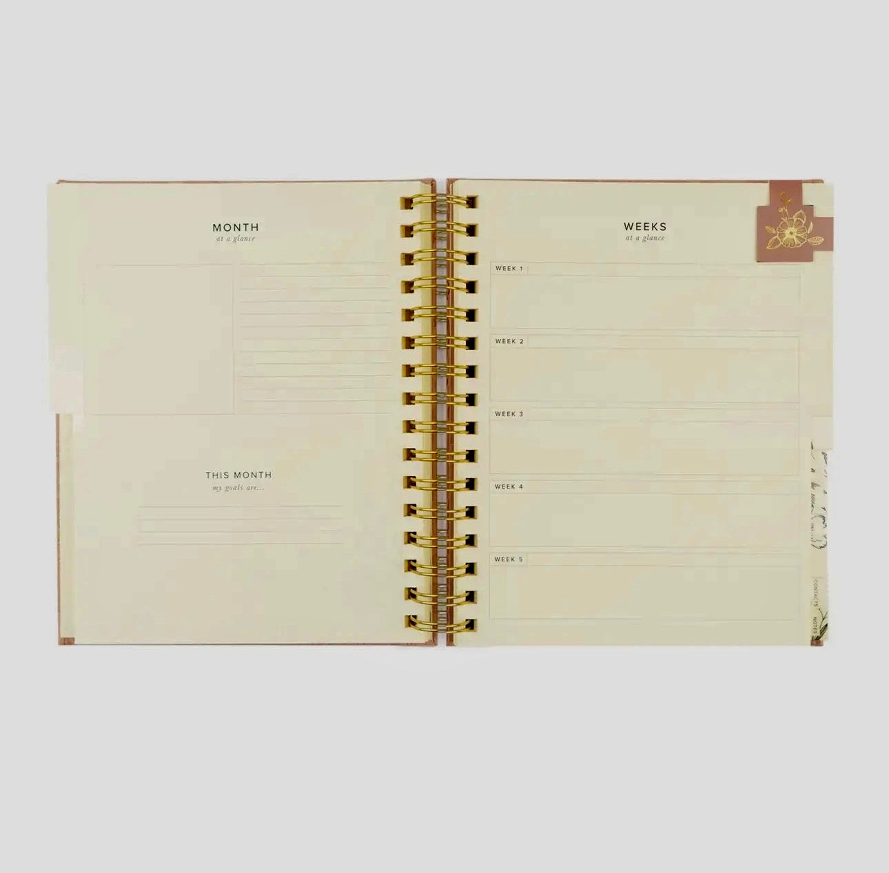 12-Month Undated Planner: Sonora Design, Spiral