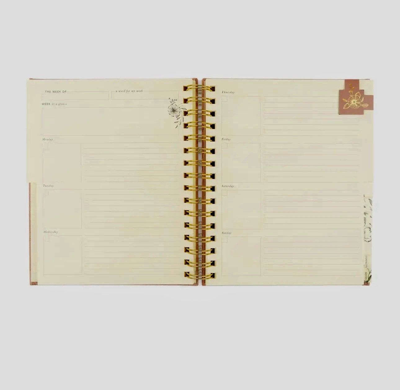12-Month Undated Planner: Sonora Design, Spiral