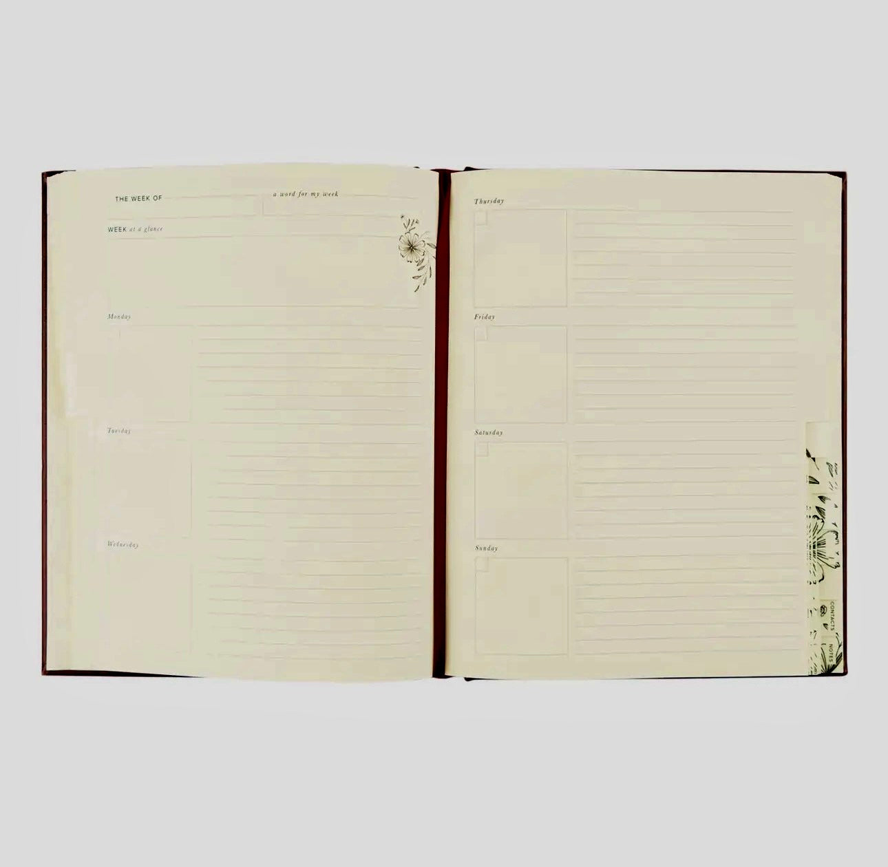 12-Month Undated Planner: Yorkshire Design, Layflat