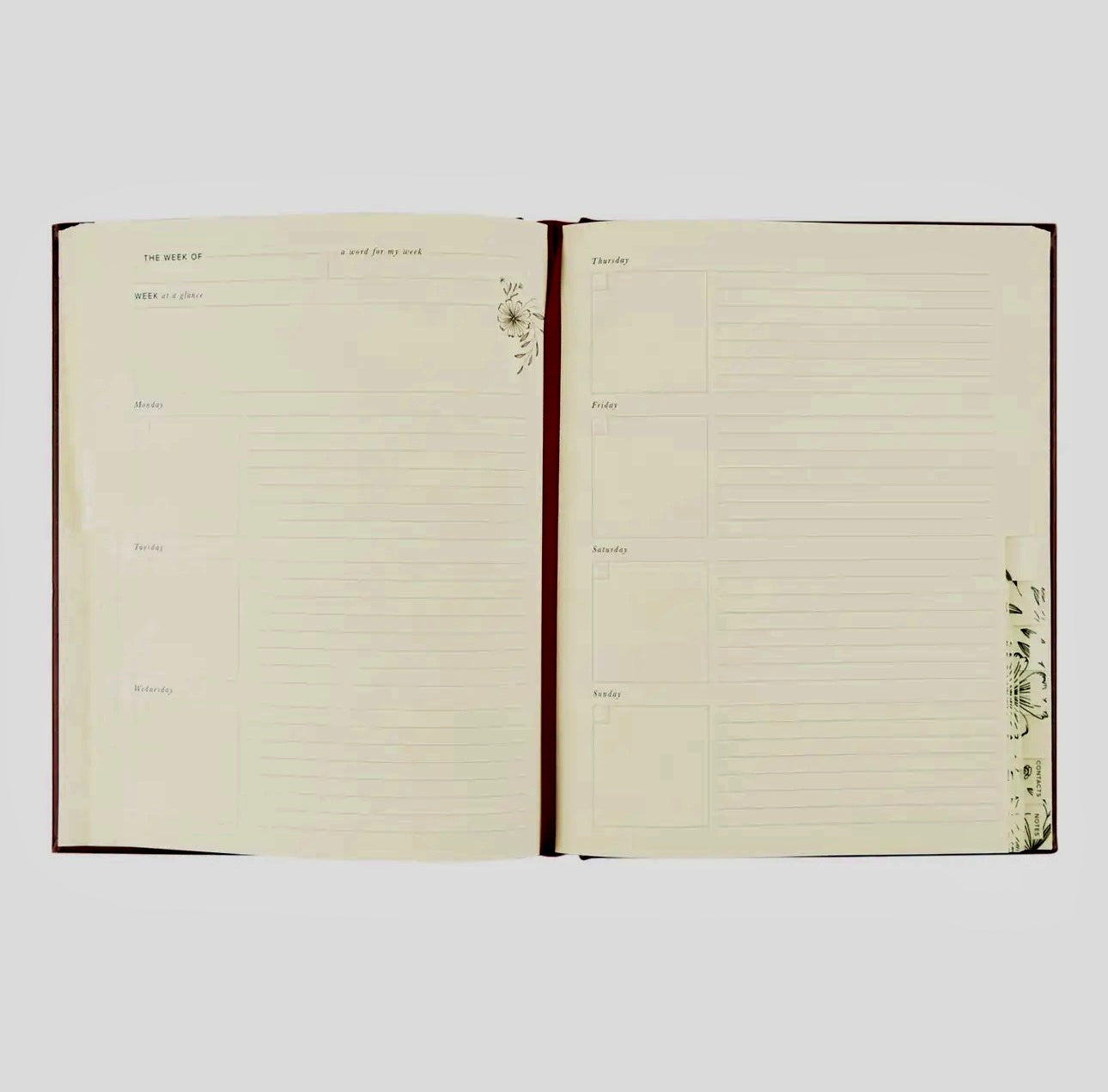 12-Month Undated Planner: Yorkshire Design, Layflat