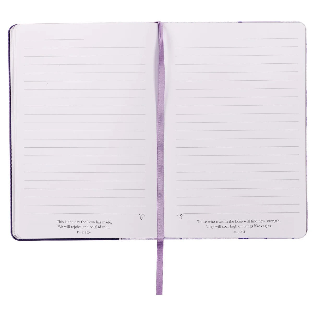 I Know the Plans Purple Floral Classic Journal with Elastic Closure and Pen Holder - Jeremiah 29:11