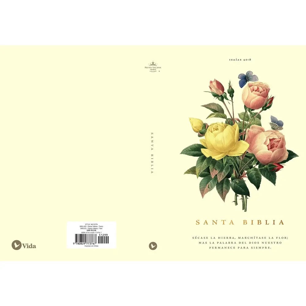 RVR60, Santa Biblia, Premio Y Regalo, Floral